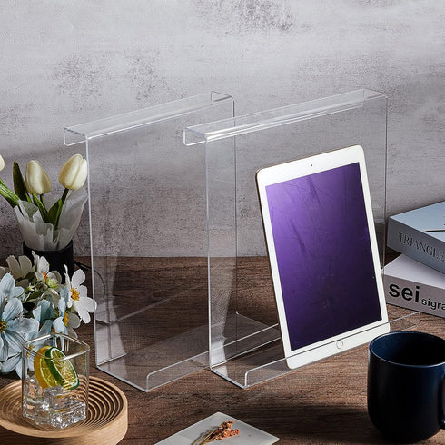 Treadmill Book Holder, Clear Acrylic Reading Rack, Universal Compatible with Kindle, Flat Tablet, eReader