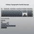dagaladoo Sets 61/64/66/68/71/75/84/87 White/Grey Topographic keycap Line Backlit Gradient keycaps Shine Through