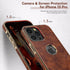 LOHASIC iPhone 13 Pro Case - Vintage Leather Slim Luxury PU Soft Flexible Bumper, Shockproof Anti-Scratch Cover