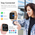Smart Watch for Women Men, 2.0" Fitness Tracker with Heart Rate Blood Pressure Blood Oxygen Monitor for Android iOS