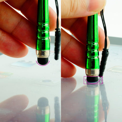 Stylus Pen Bundle, 12 Pack Short Stylus Pens with 3.5mm Jack Connector for All Capacitive Touchscreen Devices