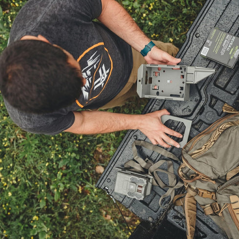 TACTACAM 2.0, 3.0, 3.0, Reveal Security Box Powder-Coated Steel Trail Camera Lock Box, Anti-Theft & Animal Damage