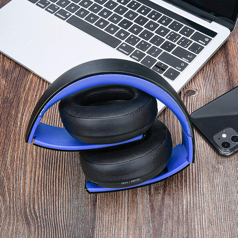 SOULWIT Replacement Ear Pads for Sony Gold Wireless Playstation PS4 Headset, Earpads Cushions for 2014 Version (Model