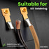 GearIT Pro Series 12 Gauge Speaker Wire Cable (30.4 Meters / 100 Feet / Black Clear) for Car Audio and Home Theater