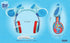 eKids Blues Clues Headphones for Kids, Wired Headphones for School, Home or Travel, Tangle Free Toddler Headphones with