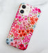 Qokey Cute Flower Case for iPhone 11, Shell Pattern Sparkle Crystal Translucent Soft Fit TPU Cover (Clear Pink Floral)