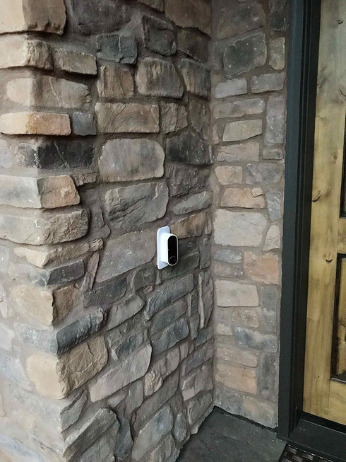 Ade Advanced Optics Wall Plate and 30 Degree Angled Mount Combo for Nest Hello - White