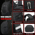 ProEtrade Anti Scratch Fabric Backpack, Black, Unisex, 20"H x 13"W x 8.2"D, 8 Pockets, 2 Laptop Compartments