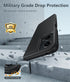 FNTCASE Black Case for Motorola Moto G-5G-2024, Dual Layer Heavy Duty Shockproof Rugged Cover with Military Drop