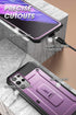 SUPCASE for Samsung Galaxy S21 Ultra Case with Stand, Military-Grade Protection, Full-Body Rugged Phone Case, Violte