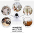 Screwless Wall Mount Small Shelf for Baby Monitors and Security Cameras, Easy Install, No Mess Shelves
