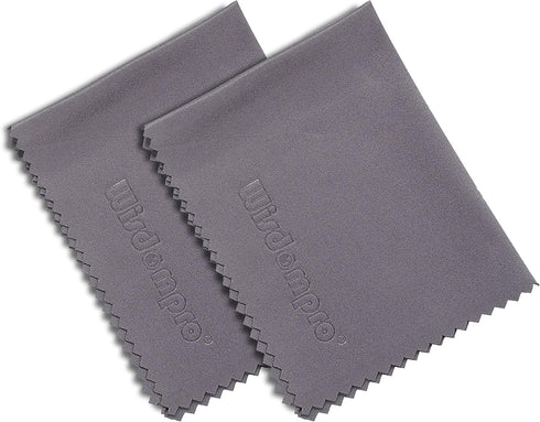 Wisdompro 8-Pack 6x7 Inches Microfiber Cleaning Cloth for Camera Lens, Glasses, Phone, iPhone, iPad, Tablet, Laptop, LCD TV, Computer Screen, Monitor and Other Electronics Device - Grey
