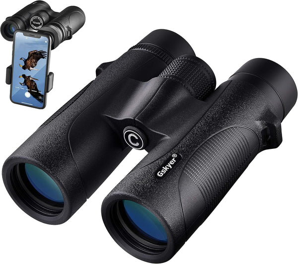 Gskyer Binoculars for Adults High Powered: 12x42 HD Zoom Binocular for Bird Watching