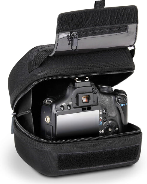 USA Gear Quick Access DSLR Hard Shell Camera Case with Molded EVA Protection and Padded Interior