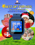 Kids Smart Watch Phone SOS with 10 Stories, 24 Puzzle Games, Alarm Clock - Toys for Ages 6-12 Boys Girls