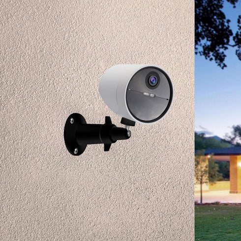 2 Pack Wall Mount Holder for SimpliSafe Outdoor Security Camera, 360 Rotation Security Bracket with 1/4 Screw Thread, Camera Not Included (Black)
