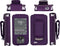 Dexcom G7/G6 Receiver Fitted Leather Case with Screen Protector & Lanyard (Purple)