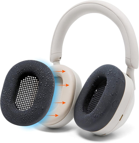 WC SweatZ XM5 Protective Headphone Ear Covers for Sony WH1000XM5, Sweatproof & Easily Washable, Only Compatible with