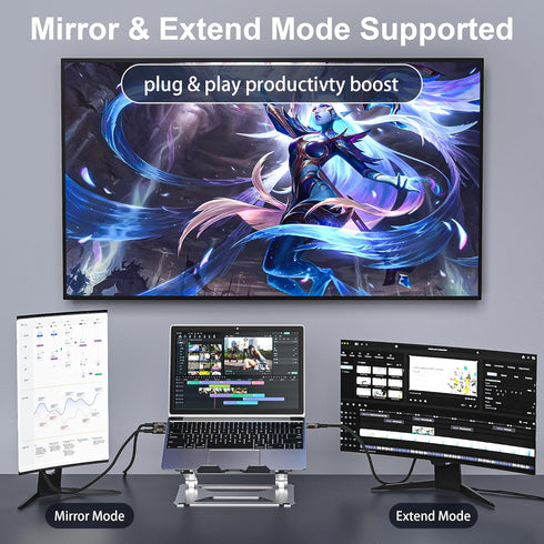 KMMXXCPM 16FT/5M 3,USB 3.1 1 10Gbps Transfer,4K@60Hz/2K@120Hz PD3.0 100W USB C Long Cable Compatible with Thunderbolt C