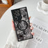 XIZYO Floral Rose Magnetic Case for Samsung Galaxy S23 Ultra, Slim TPU, Shockproof, MagSafe Compatible, Black Aesthetic.