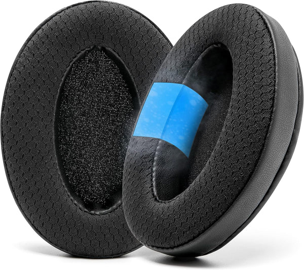 WC Freeze Cooling Gel Earpads - Compatible with HyperX Cloud, Steelseries Arctis, ATH M50X, G Pro X & More - Black