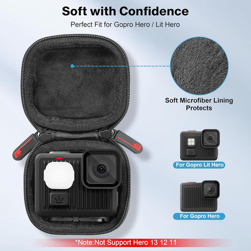 4K/ STARTRC VCR Carrying Case for gopro Hero Lit Hero Accessories Hard Shell PU Cover Protection Storage MINI Bag