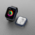 BHARVEST 2 Pack Hard PC Case for Apple Watch Series 9/8/7 45mm, with Tempered Glass Screen Protector, (Black+Blue)