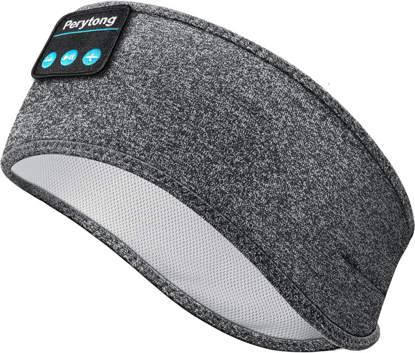 Sleep Headphones Wireless, Perytong Bluetooth Sports Headband with Ultra-Thin HD Stereo Speakers