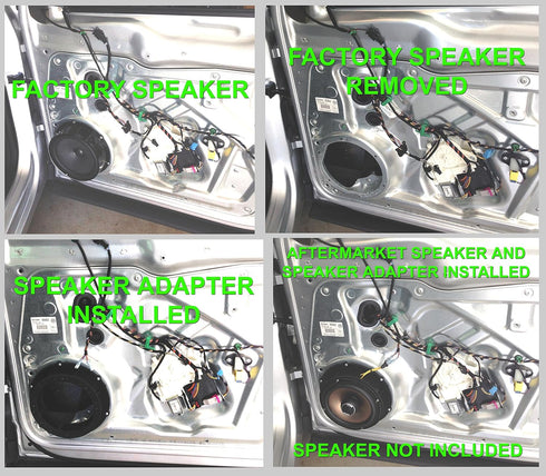 Speaker Adapter Spacer Rings - Exact Fit for Select Volkswagen Vehicles - SAK104_55-1 Pair