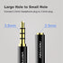 VENTION 2 Pack 2.5mm Male to 3.5mm Female Adapter, Premium Quality Audio Adapter Converter (Black)