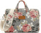 Grey Rose Pattern Waterproof Laptop Shoulder Bag for 14-15.6 inch Laptop and MacBook Pro 15 Case