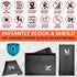 Gecko Travel Tech RFID Faraday Bag - GPS, RFID, and EMP Signal Blocker | Nylon Shielding Pouch for Cell Phone Privacy