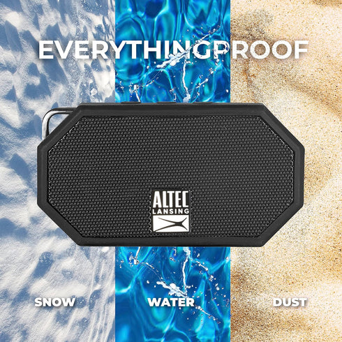 Altec Lansing Mini H2O, Waterproof Bluetooth Speaker, IP67 Certified, Floats in Water, Compact & Portable Speaker for