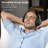 AMORNO Over Ear Bluetooth Headphones, HiFi Stereo, 68H Playtime, Foldable, Lightweight, Mic for Cellphone/PC/Office