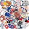 Baseball PVC Waterproof Stickers (50pcs) for Bottles, Luggages, Laptop, Skateboard, Notebooks, Cars