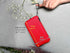 OneJoy Large Neoprene Cell Phone Pouch, Lightweight & Protective Phone Carrier Bag, Red