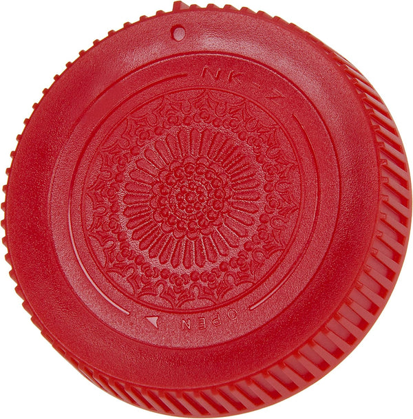 Fotodiox Designer Red Rear Lens Cap for Nikon Z Lenses, Compatible with Nikon Z-Mount Lenses