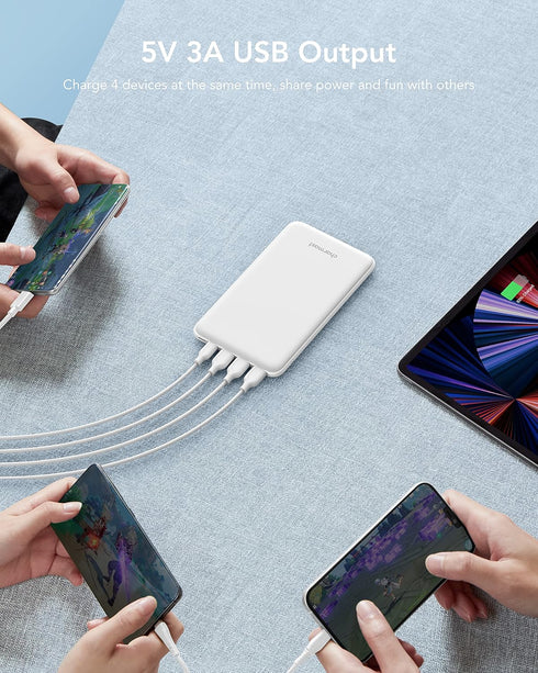 Charmast USB C Power Bank, 26800mAh Portable Charger, Fast Charging Slim Battery Pack for iPhone and Samsung