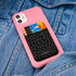 VANDEL Pocket Stick-On Fabric Phone Wallet for Women, Cute Credit Card Holder for Phone
