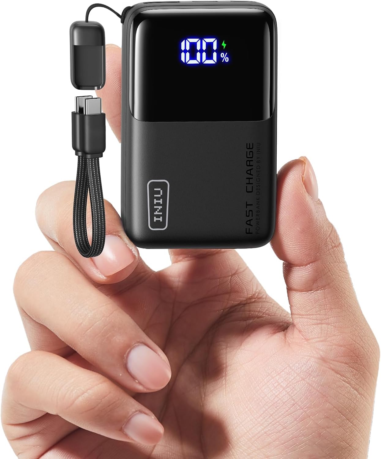 INIU 10000mAh 45W Pack 17 16 15 S26, 17 Portable Charger, Ultra Mini Fast Charging Power Bank, USB C Battery